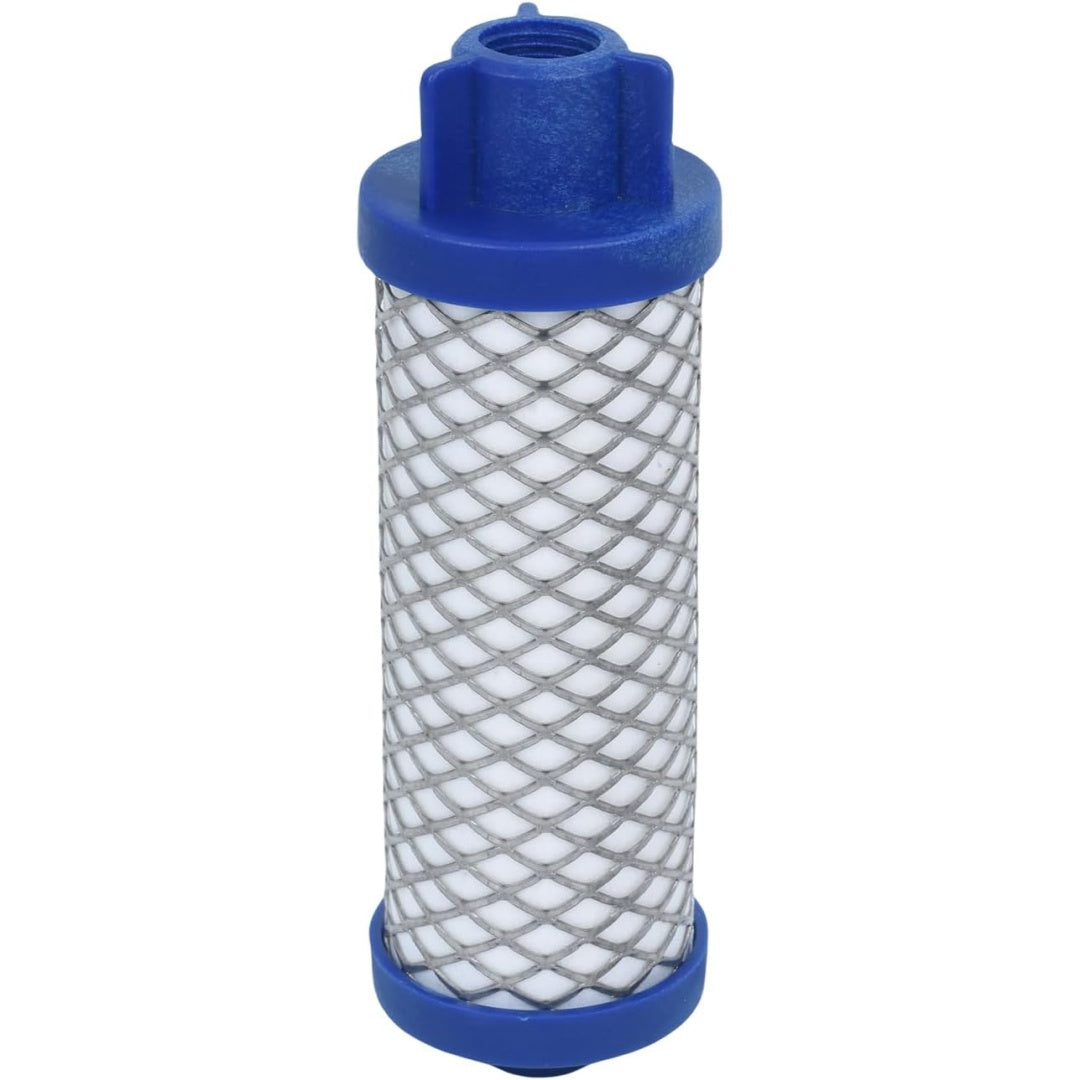 Filtre de remplacement avec retention de la poussiere, coloris gris et bleu