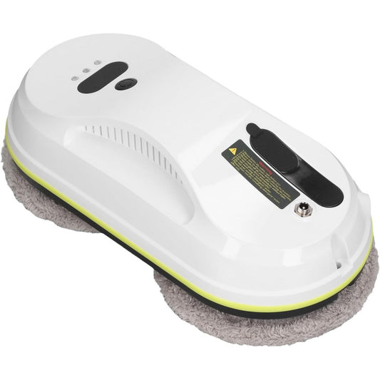 Robot pour surfaces vitrees associant le nettoyage des surfaces vitrees et une commande a distance