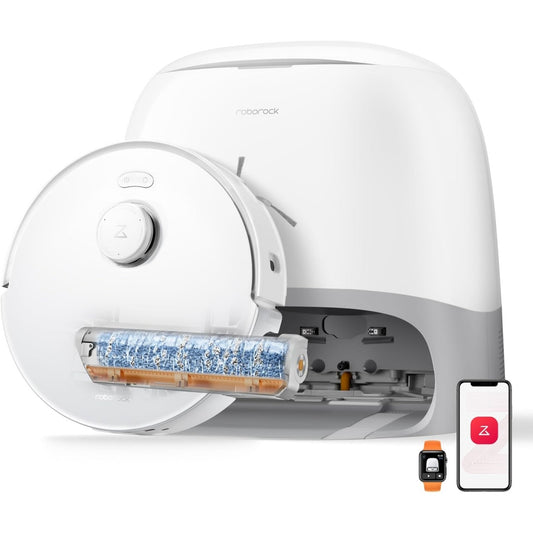 Robot de nettoyage avec base multifonction avec la collecte des poils et une cartographie des pieces