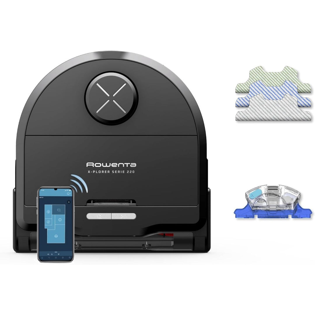 Robot aspirant autonome alliant le nettoyage des bords et une detection des obstacles