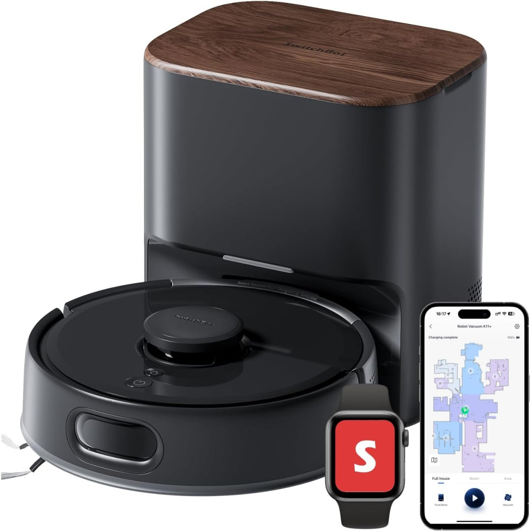Robot avec base de collecte alliant le nettoyage des bords et le nettoyage automatise des sols